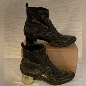 Katy Perry Gold Mesh Boots